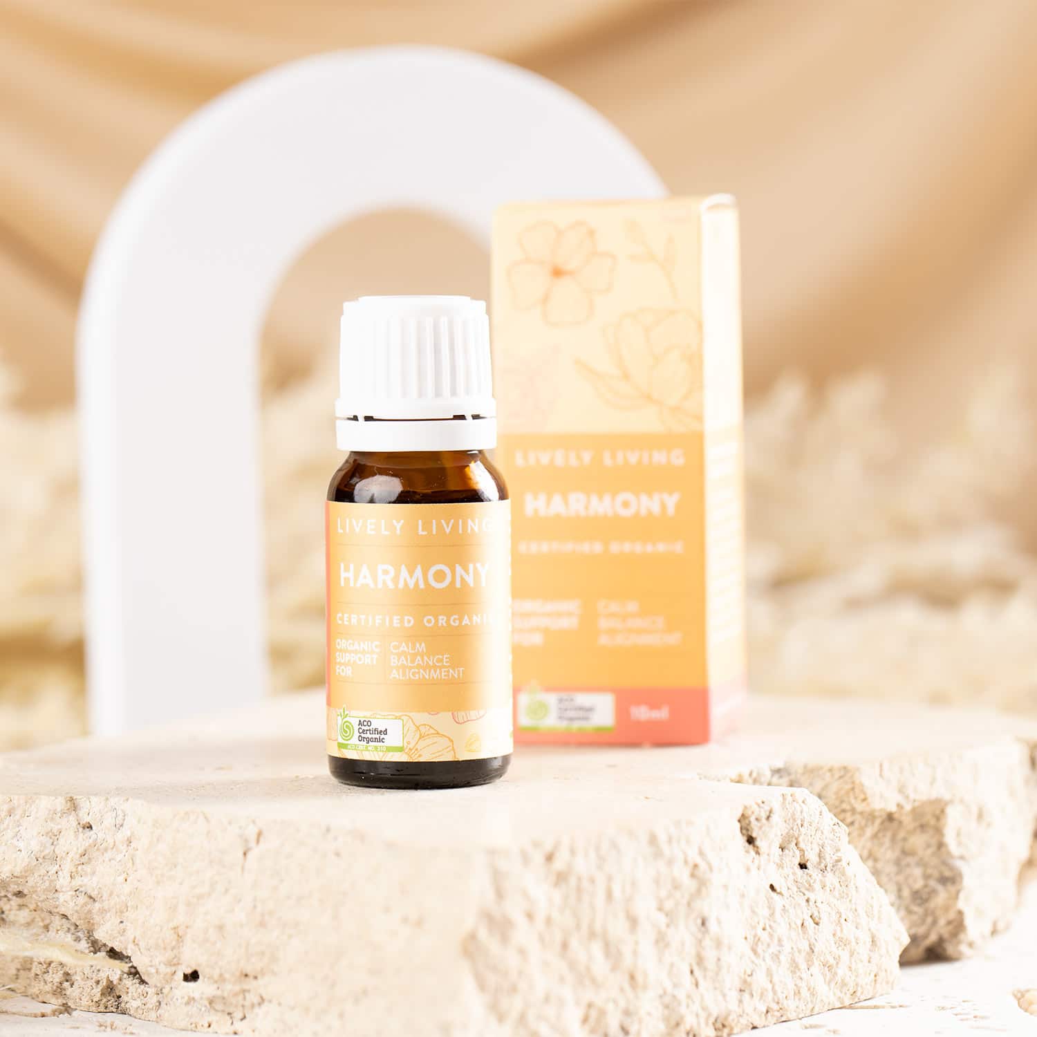 Harmony Organic Essential Oil 10ml - 100% Pure Natural Aromatherapy Oil for Diffuser, Massage & Relaxation - Perfect for Home Spa, Yoga & Stress Relief
