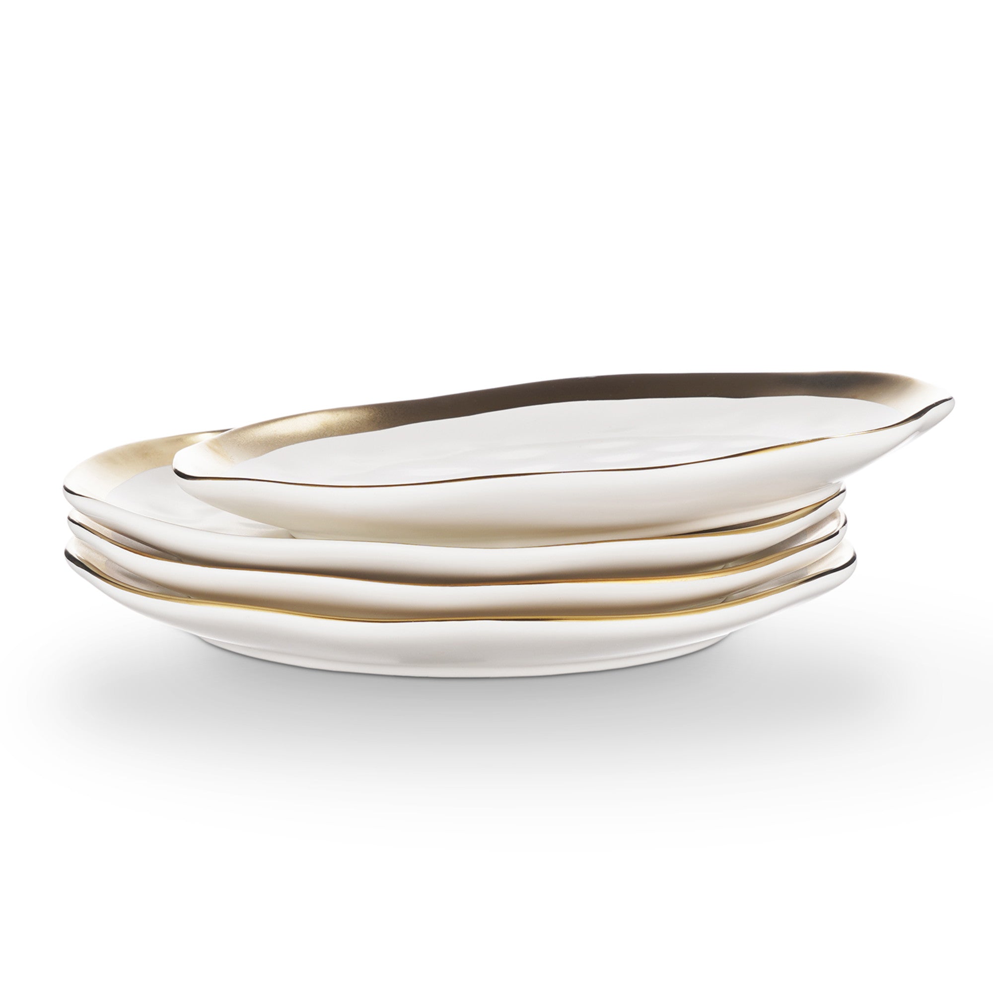 Florian Porcelain Salad Plate - Elegant White Dinnerware for Salads, Appetizers & Desserts - Perfect for Fine Dining, Parties & Everyday Use