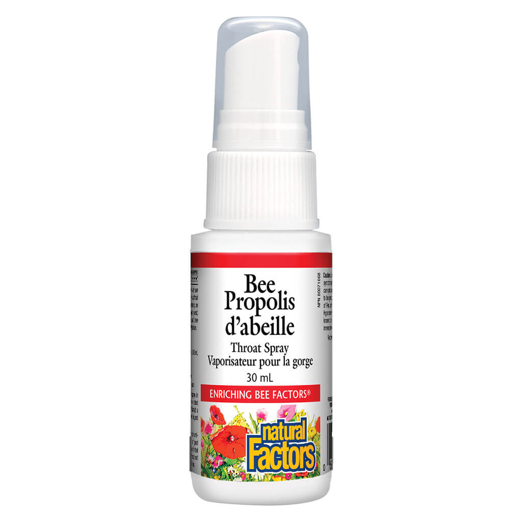 Organic Bee Propolis Throat Spray for Sore Throat Relief - Natural Immune Support & Cough Remedy - Honey Flavor for Kids & Adults - Perfect for Travel, Work & Home Use