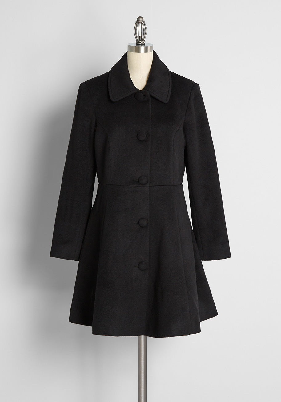 Stylish Femme Fatale Hour Coat for Women - Elegant Outerwear for Evening Parties & Night Out