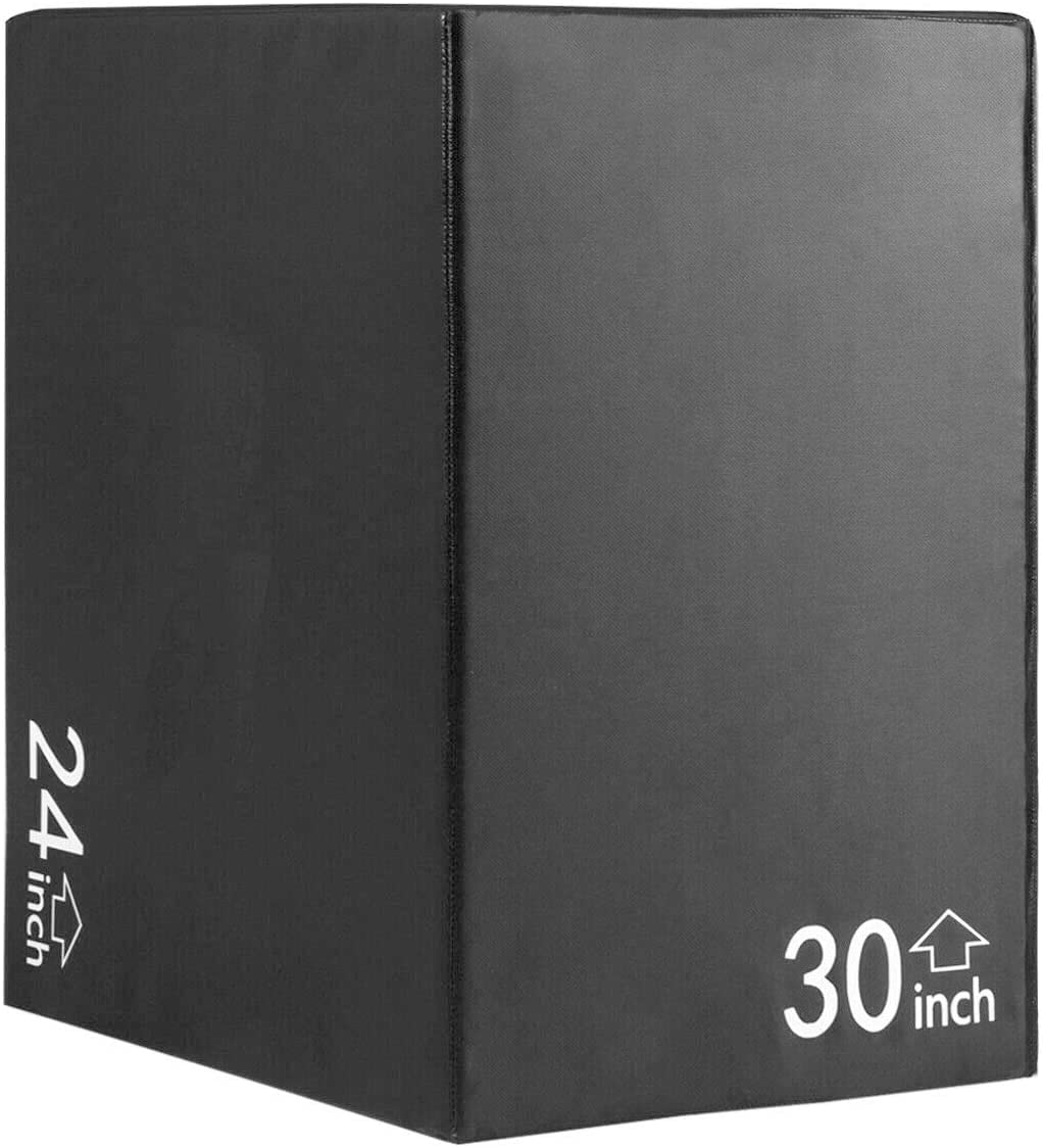 3-in-1 Extra Firm Soft Plyo Box - 16”x14”x12” High Density Foam Jump Box for CrossFit, Home Gym & Plyometric Training - 220 lbs Weight Capacity - Perfect for Box Jumps, Step-Ups & Strength Workouts