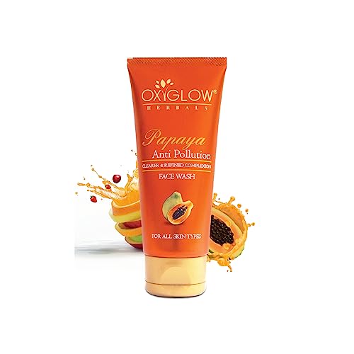 OxyGlow Herbals Papaya Face Wash - 100gm Deep Cleansing | Exfoliates, Moisturizes & Brightens Skin | Anti-Pollution & Pigmentation Control | Refines Complexion for All Skin Types | Perfect for Daily Skincare & Glowing Skin Routine