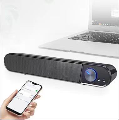 Wireless Bluetooth Speaker with USB 2.0 - Portable Soundbar for Computer, Desktop, TV, Gaming & Projectors | Plug & Play | Perfect for Home Theater, Office Meetings & Outdoor Parties (Model S7)