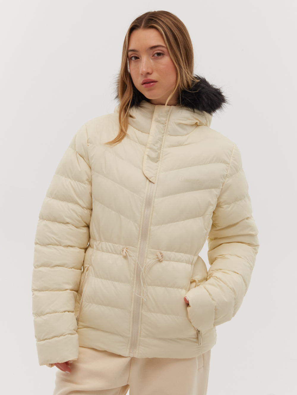 Inken Hooded Puffer Jacket for Women - Lightweight Winter Coat with Waterproof Shell, Warm Insulation - Perfect for Outdoor Activities, Skiing, and Cold Weather Fashion