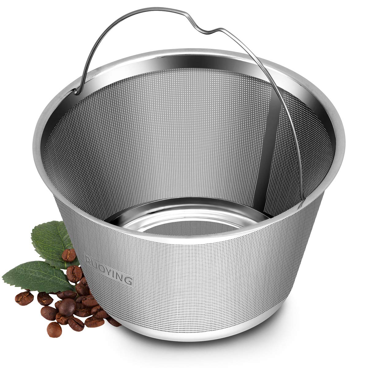 4-5 Cup Reusable Permanent Basket Coffee Filters - Fits Mr Coffee 4 Cup Coffee Makers, Replacement for Mr Coffee Gold Tone Filters | Eco-Friendly & Durable for Home, Office, and Camping Brewing