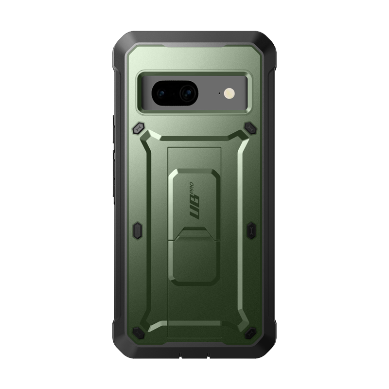 Google Pixel 7 Case - Unicorn Beetle PRO Rugged Holster with Kickstand | Dark Green Protective Cover | Shockproof & Drop Proof | Perfect for Outdoor, Work & Travel