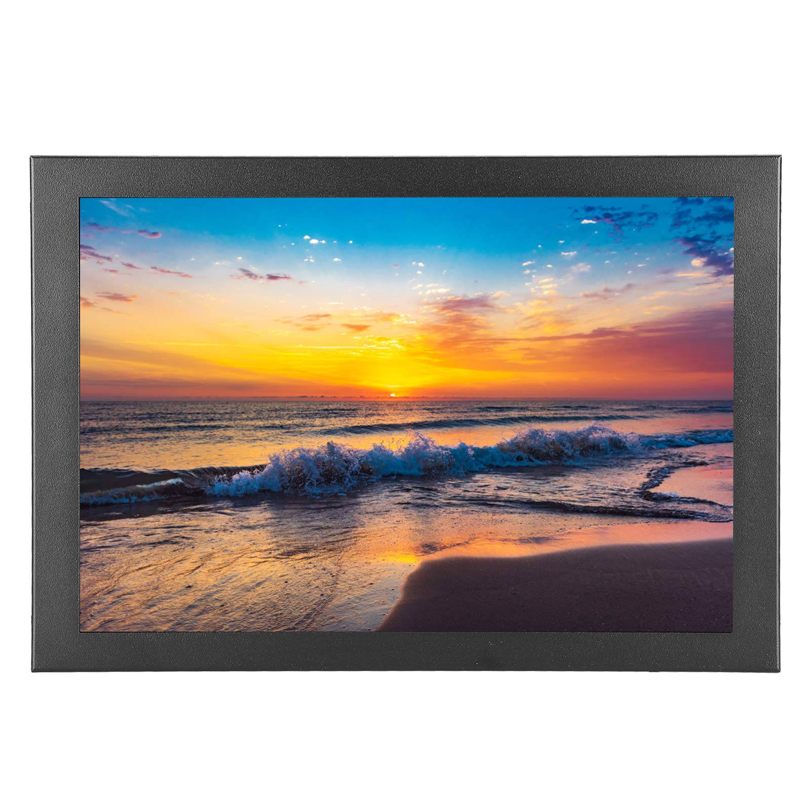 Jopwkuin 12.3-inch Portable Gaming Monitor - 2K HD IPS Screen with 178° Wide Viewing Angle, HDMI & VGA Ports, Includes Wall Mount - Perfect for Laptop Extensions, PS5/Xbox Gaming, and Home Office Setup (Black, US Plug)