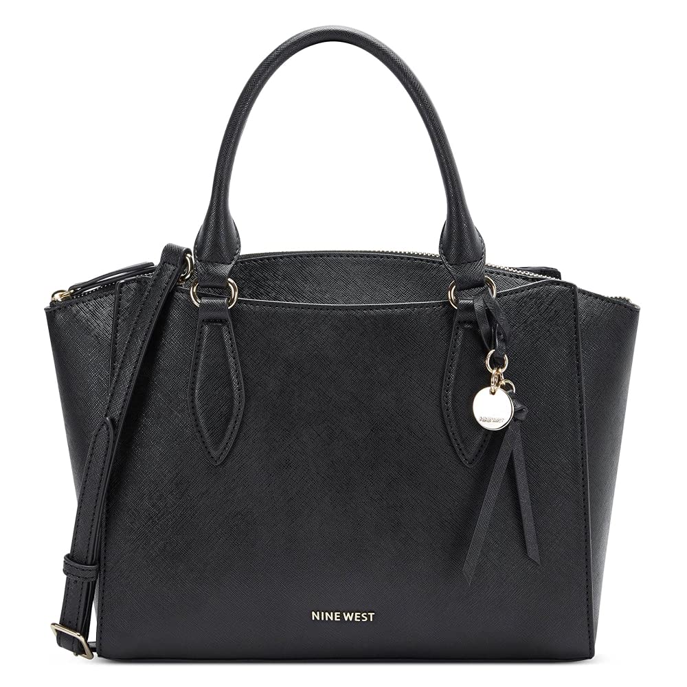 Nine West Paisley Jet Set Satchel - Stylish Women's Crossbody Handbag for Work, Travel & Everyday Use