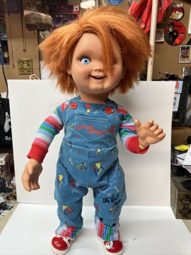 Authentic Autographed Trick or Treat Studios CHILD'S PLAY 2 Good Guys Chucky Doll - Signed Collectible Horror Movie Memorabilia for Halloween Decor & Scary Film Fan Gifts
