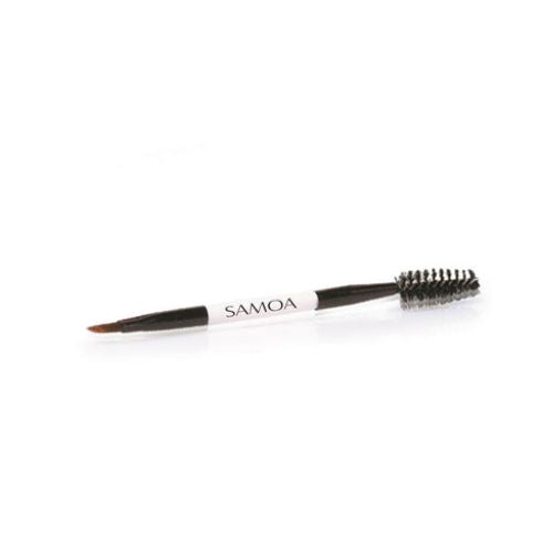 Professional Double Ended Eyebrow Brush for Perfect Brows - Angled & Spoolie Brush for Eyebrow Shaping, Filling & Grooming - Ideal for Makeup Artists & Daily Beauty Routine