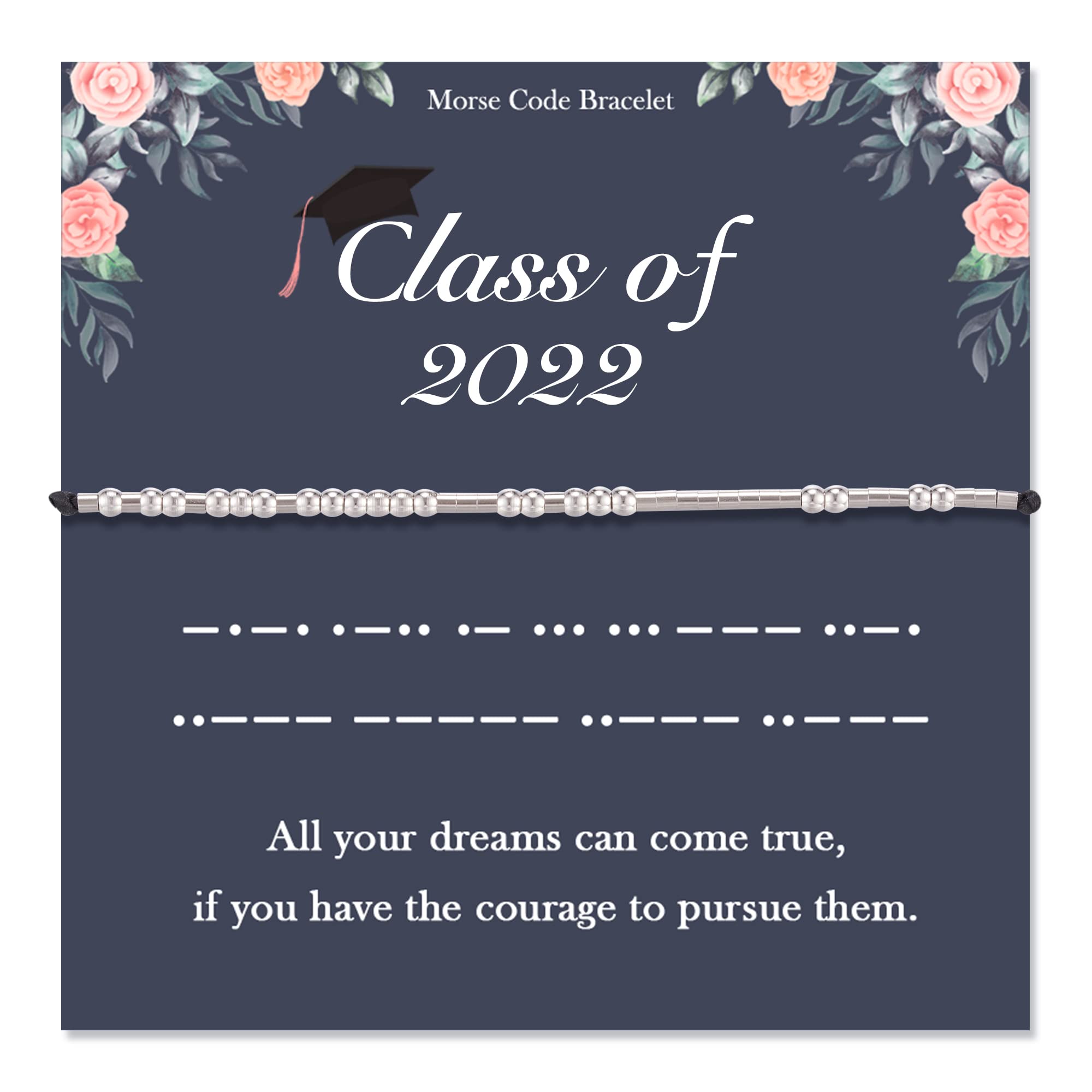 Morse Code Bracelet for Women & Men - Inspirational Jewelry Gift for Her, Best Friend, Teacher, Teen Girls - Birthday, Graduation, Back to School Present - Perfect for Daily Wear, Special Occasions & Meaningful Gifting
