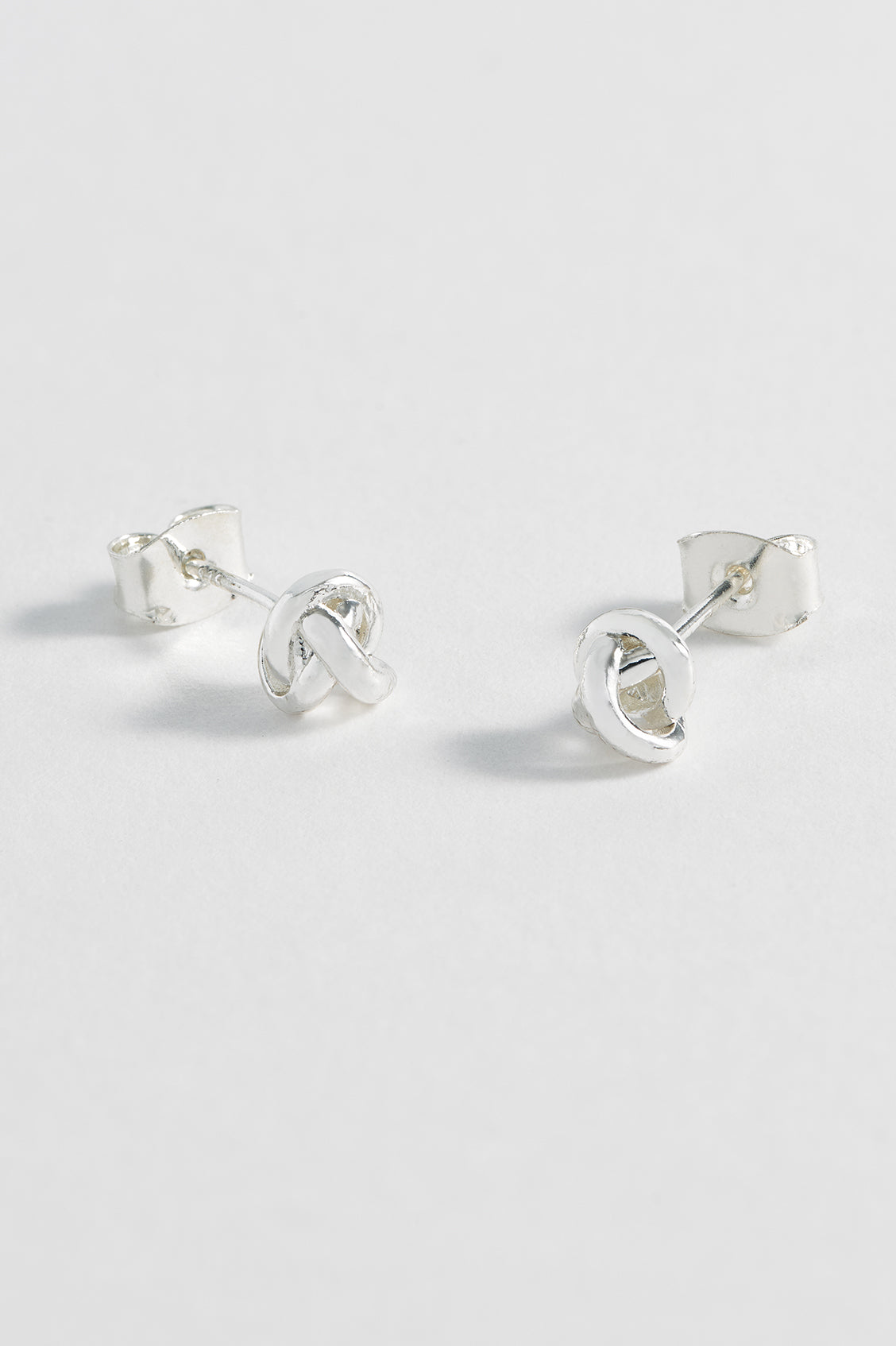 Knot Stud Earrings EBE5597S - Elegant Silver Knot Design for Women | Perfect for Parties, Weddings & Everyday Wear