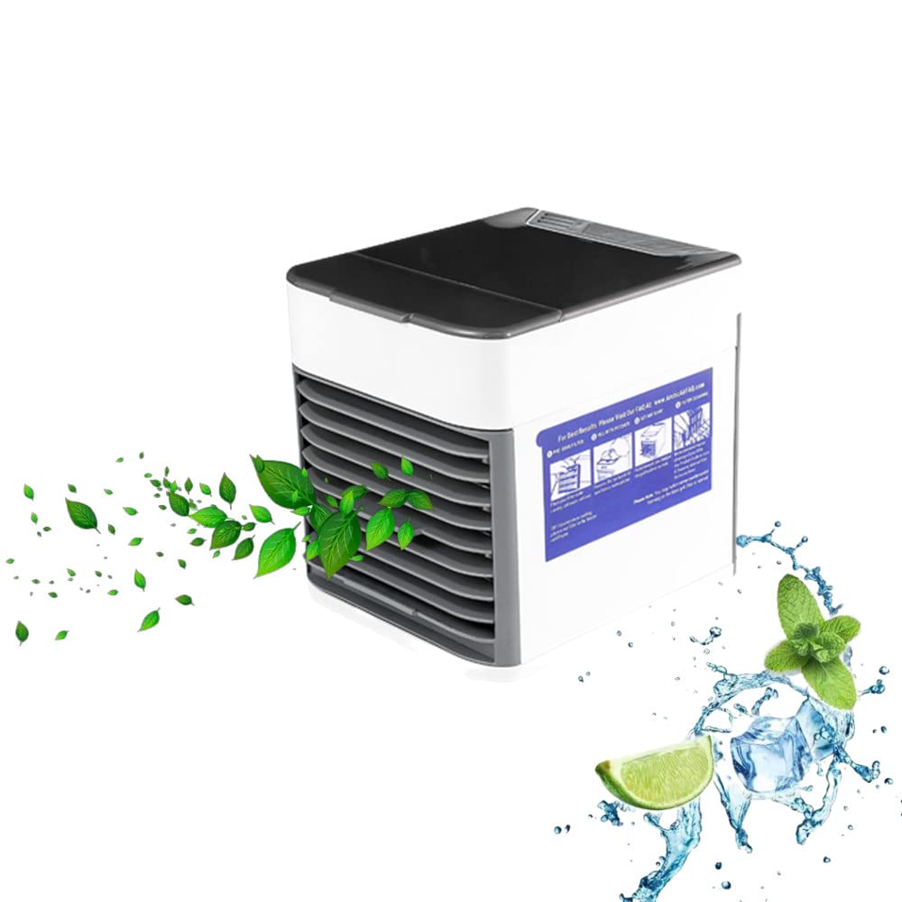 Portable USB Personal Air Cooler - 3-Speed Mini Evaporative Air Conditioner for Home, Office & Outdoor Use | Compact Cooling Fan for Desk, Bedroom & Travel