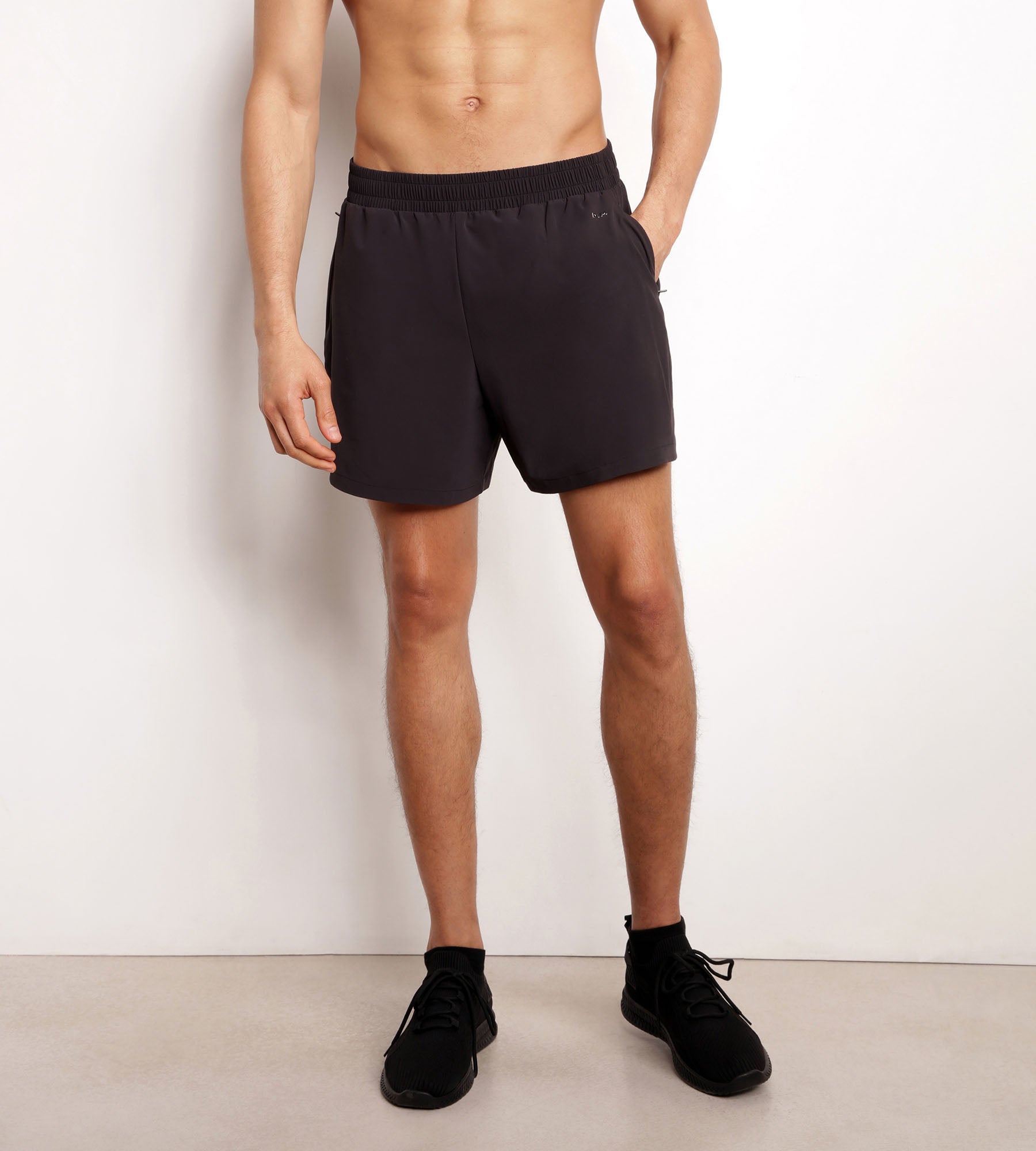 Men's Breathable Sport Shorts - Black Dim Move - Perfect for Running, Gym & Outdoor Workouts