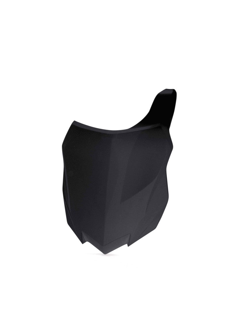 Acerbis Front Number Plate for Kawasaki KX250F (2013-2016) & KX450F (2012-2015) - Durable Black MX Motocross Racing Accessory - Perfect for Off-Road Trails and Track Racing