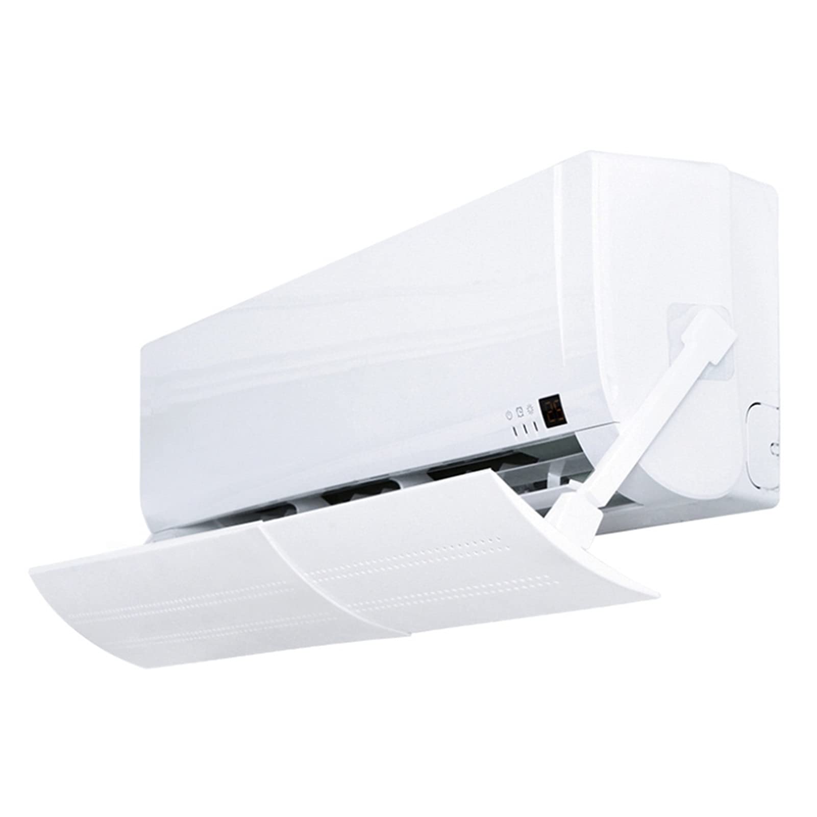 ROSG Adjustable Air Conditioner Cover - Windshield & Wind Guide Baffle Shield for AC Units - Straight Anti-Wind Design - Perfect for Home, Office & Outdoor Use to Protect and Improve AC Efficiency