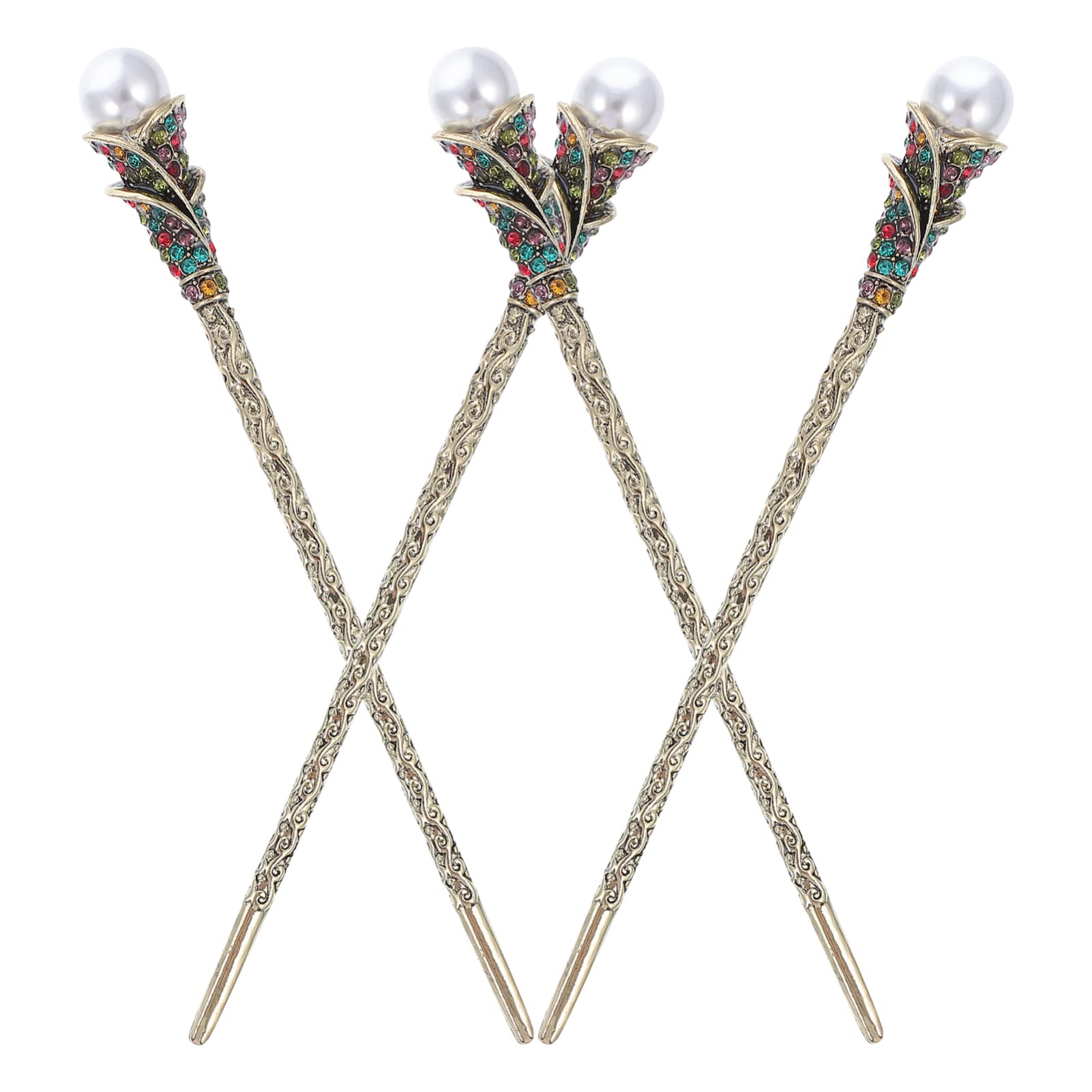 Vintage Pearl Hair Stick - Chinese Hairpin for Wedding & Cosplay