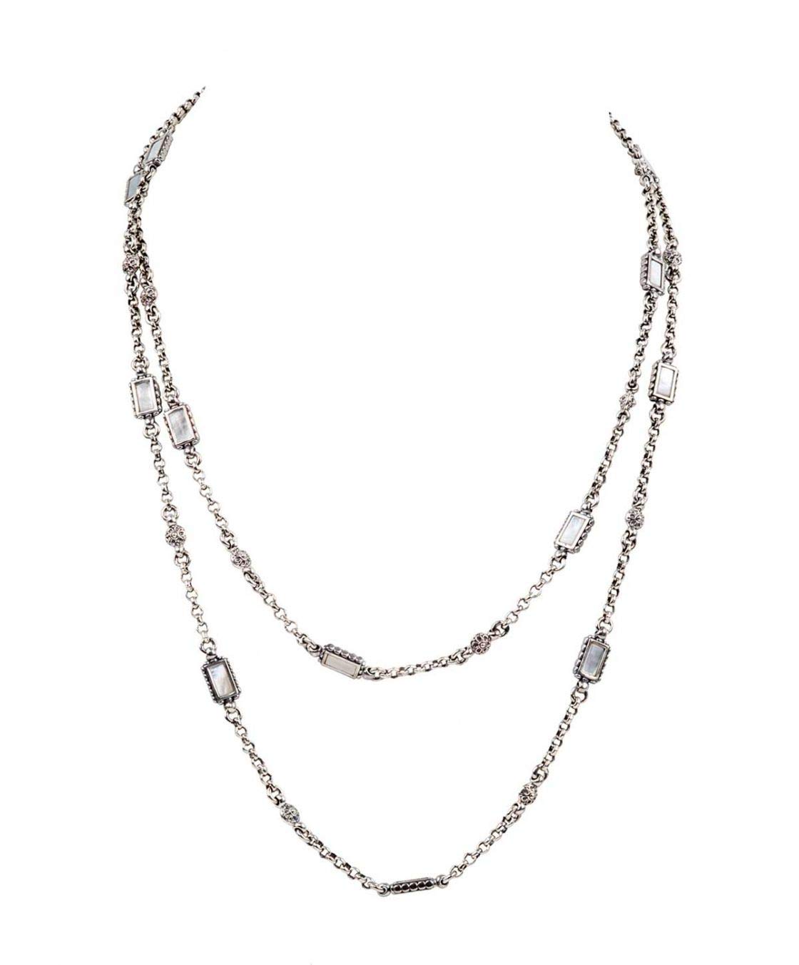 Konstantino 925 Sterling Silver Mother of Pearl Pendant Necklace for Women - Elegant Jewelry Gift for Birthday, Anniversary & Special Occasions