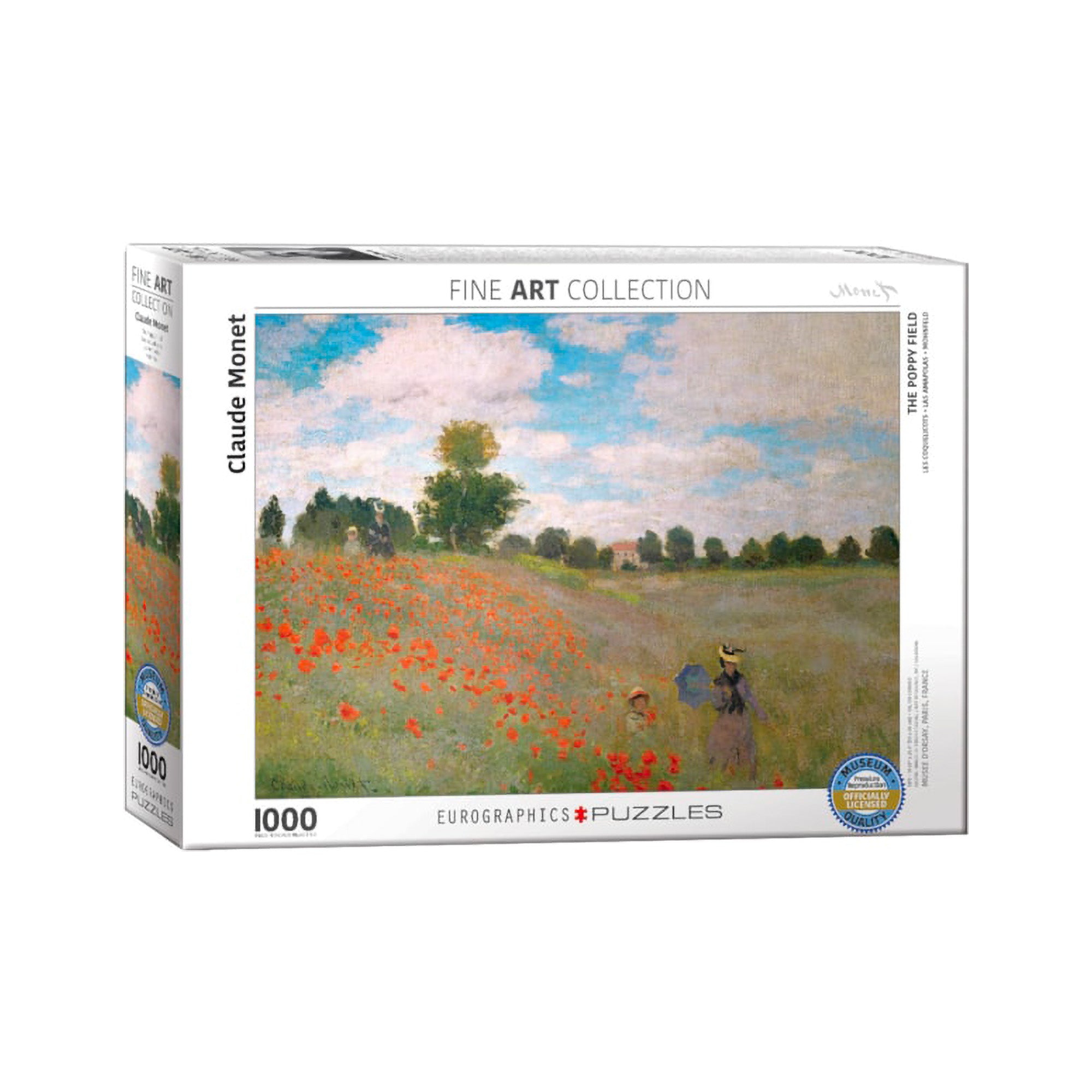 1,000 Piece Jigsaw Puzzle - The Poppy Field by Van Gogh - Challenging Adult Puzzle for Relaxation & Stress Relief - Perfect for Family Game Night & Home Decor