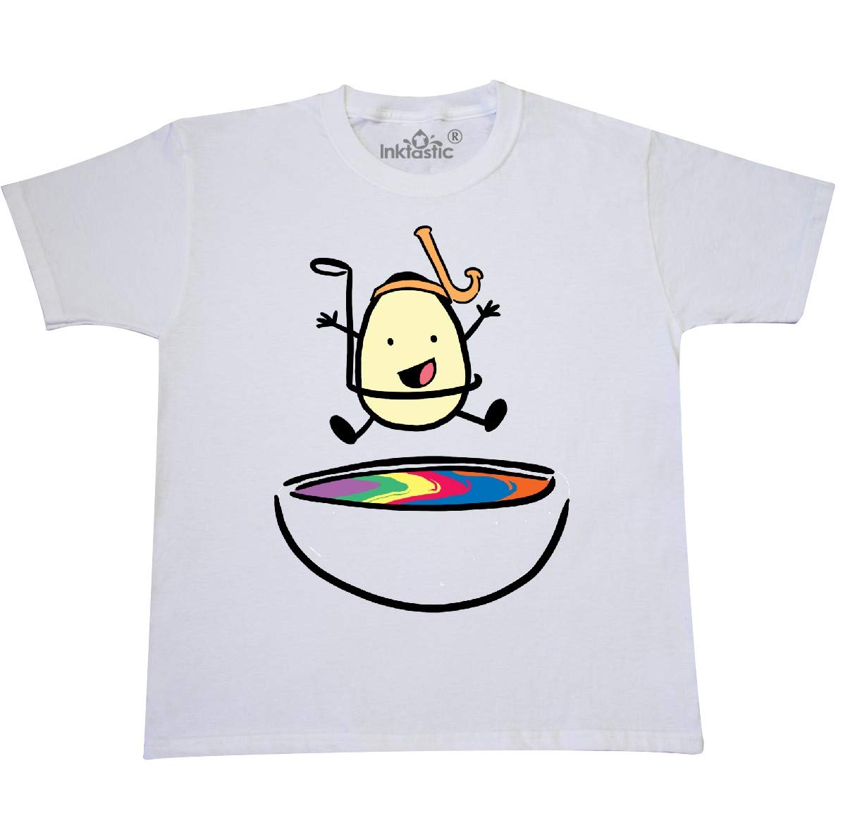 Easter Egg Jumping Into The Dye with Snorkel Youth T-Shirt - Fun Easter Holiday Graphic Tee for Kids & Teens - Perfect for Easter Egg Hunts, Spring Parties & Family Gatherings