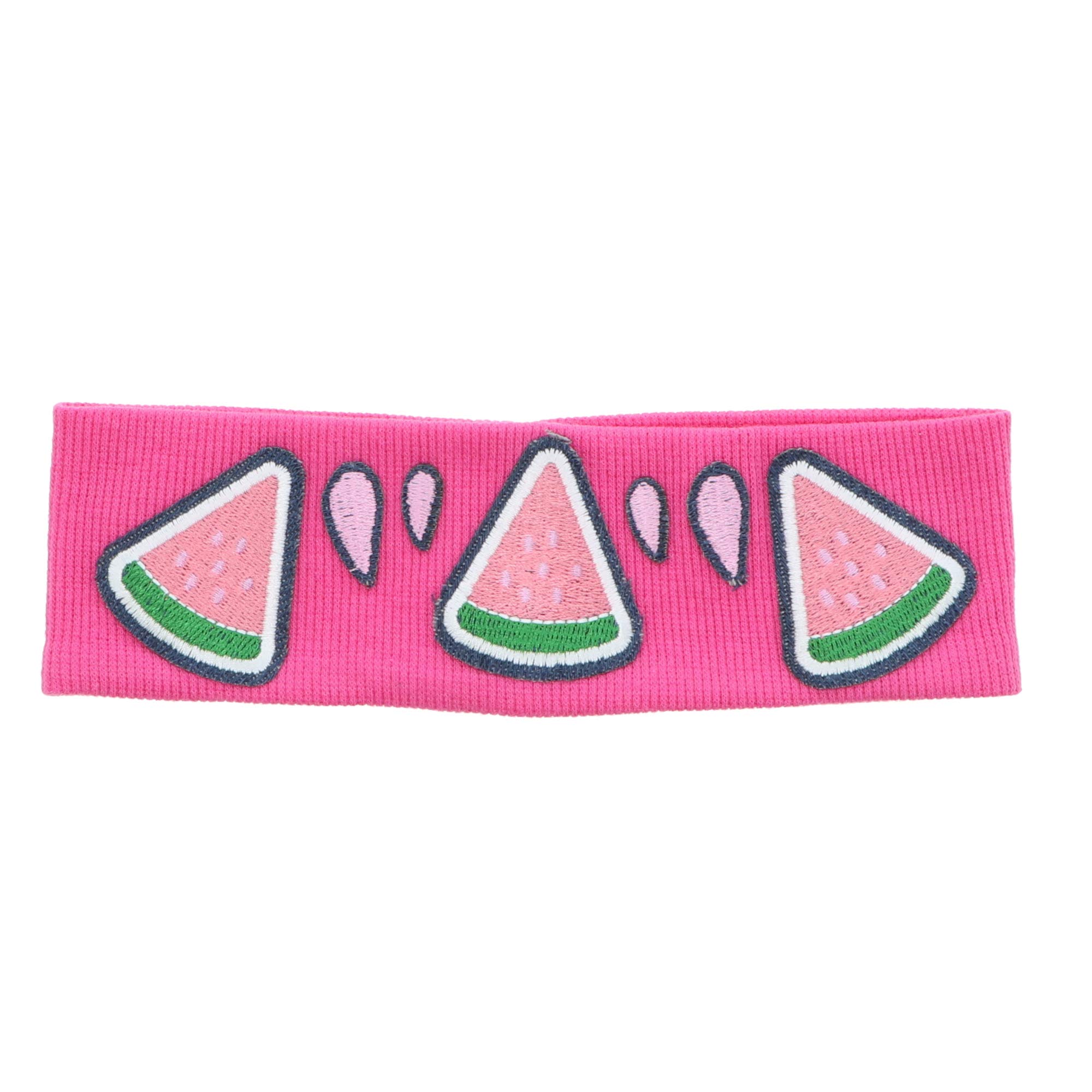 Cotton Headband for Girls Summer with Watermelon Slices - Hot Pink, Perfect for Beach, Pool, and Outdoor Activities