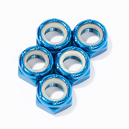 Defiant Upgrades Skateboard Axle Nuts - 5 Pack | High-Quality Replacement Hardware for Skateboards & Longboards | Perfect for Street, Park & Ramp Riding