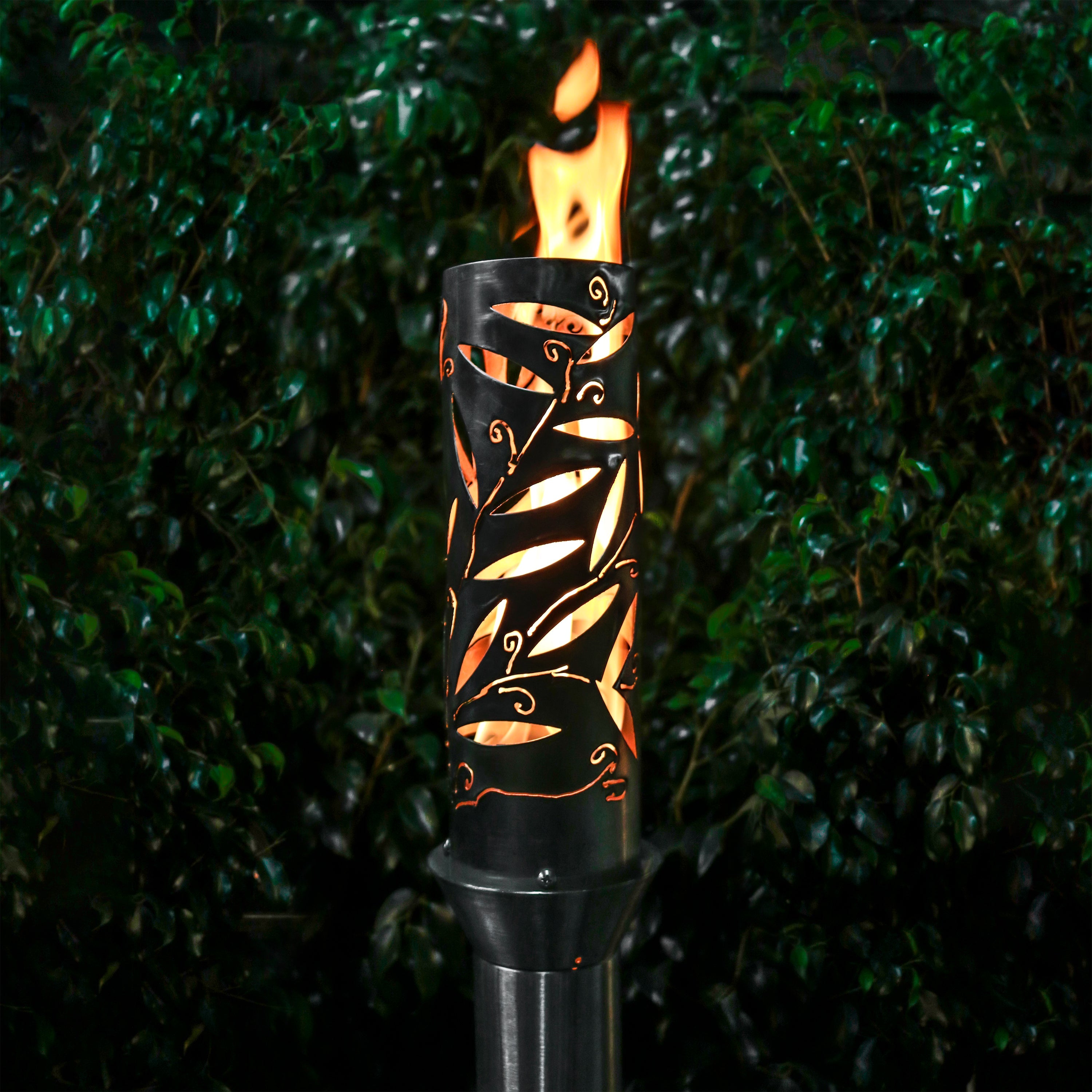 Havana Original Fire Torch & Post Kit - Outdoor Gas Fire Pit Torch Set for Patio, Backyard, Garden - OPT TPK15