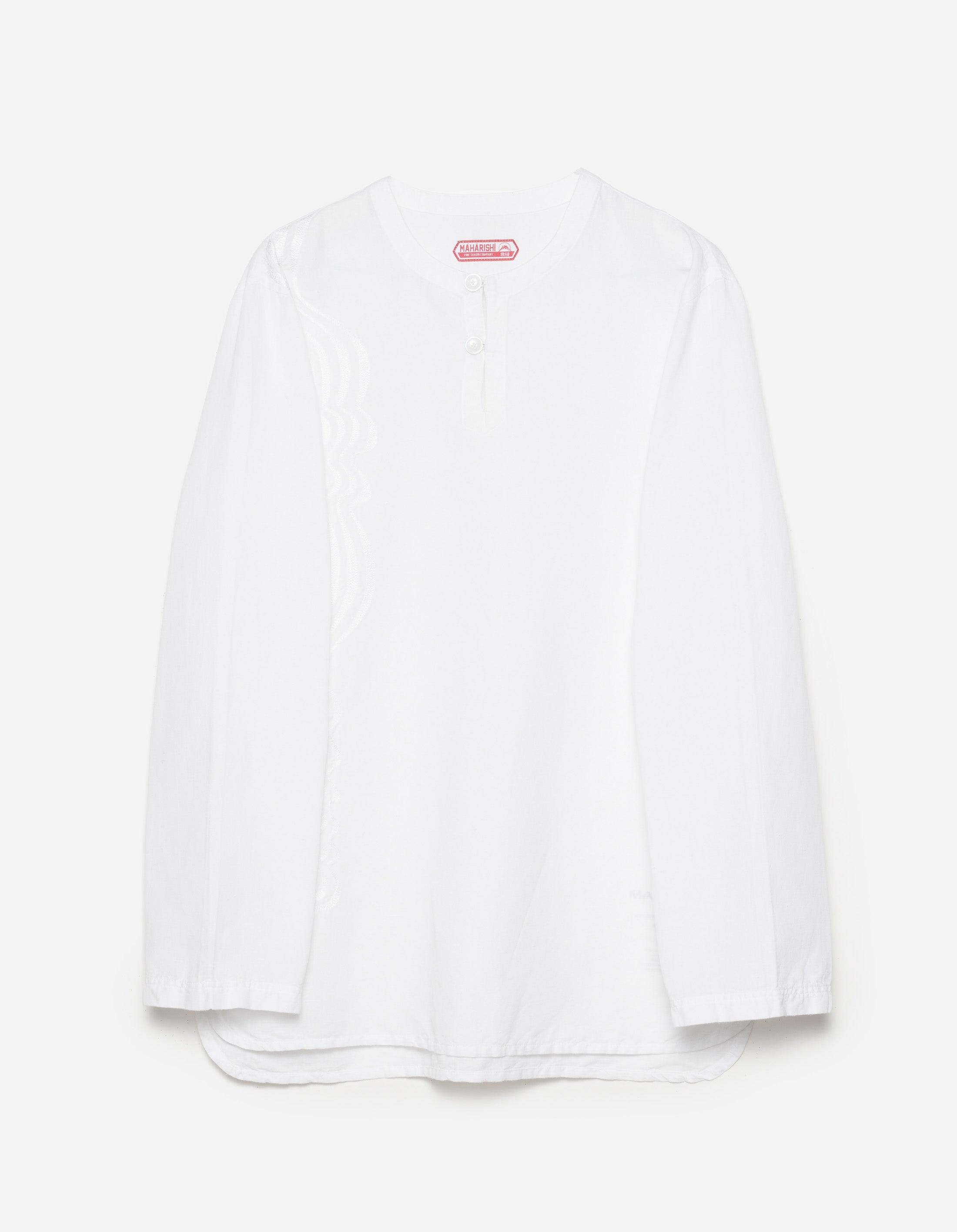 6053 Maharishi Kurta Shirt for Men - Premium White Cotton Traditional Indian Tunic - Perfect for Festivals, Weddings & Cultural Events
