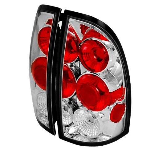 SPEC-D TUNING Altezza Tail Lights - Chrome Housing & Clear Lens - Compatible with Toyota Tacoma 2005-2008 Models - Upgrade Your Truck's Style for Night Driving & Car Shows