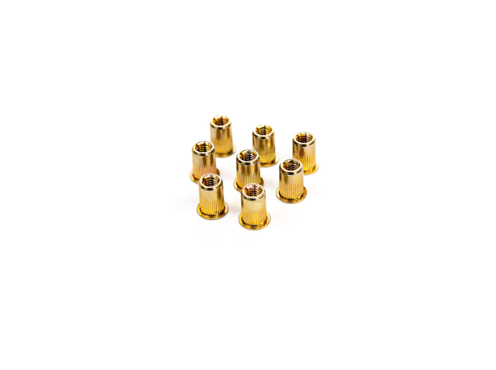 Stainless Steel Replacement Rivet Nuts (8-Pack) - M6 Metric Threaded Inserts for Metal Fabrication, Automotive & DIY Projects