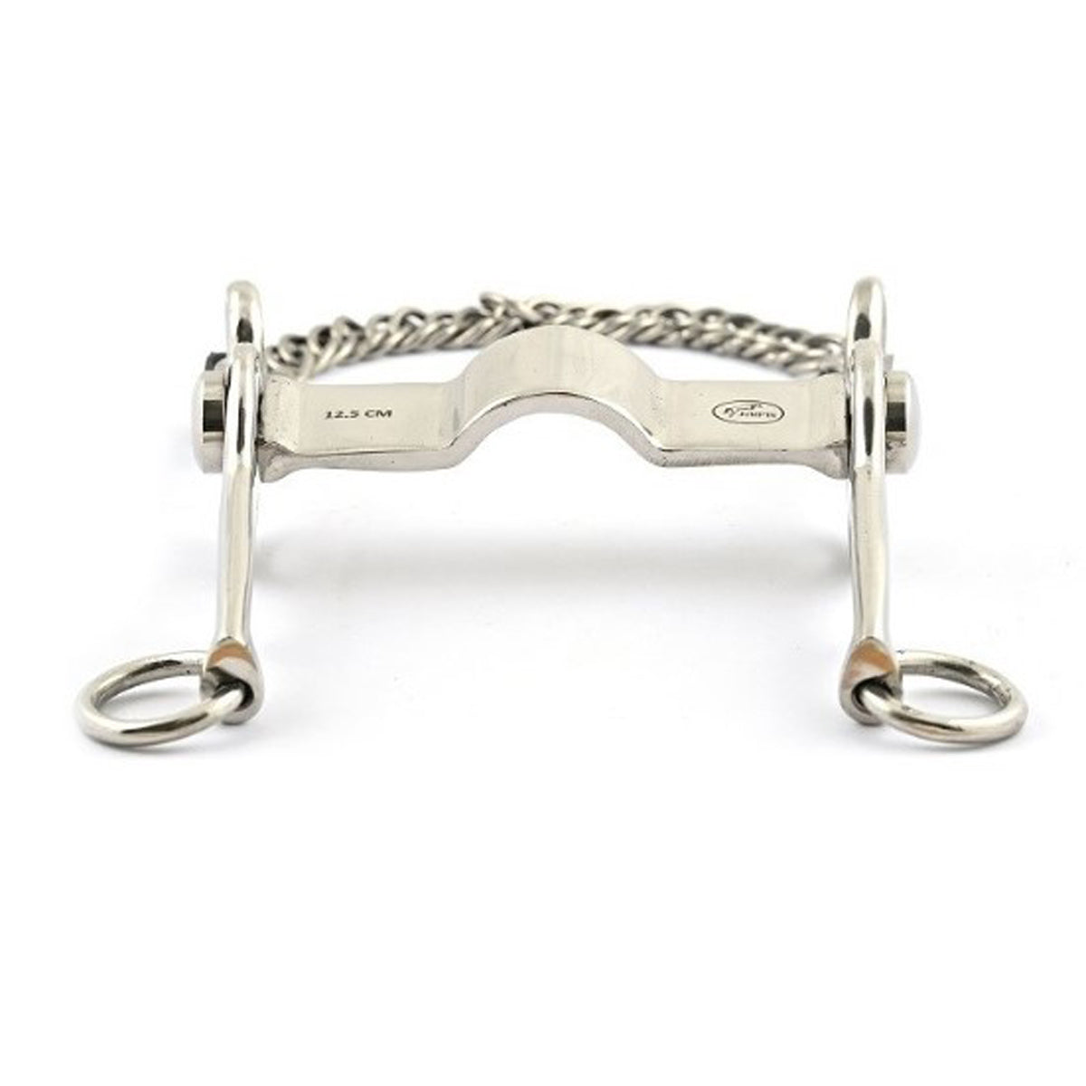 Jump'in Flat Reclining Cannon Pelham Bit - English Horse Riding Bit for Dressage & Jumping - Comfortable & Durable Equestrian Training Equipment for Show Horses