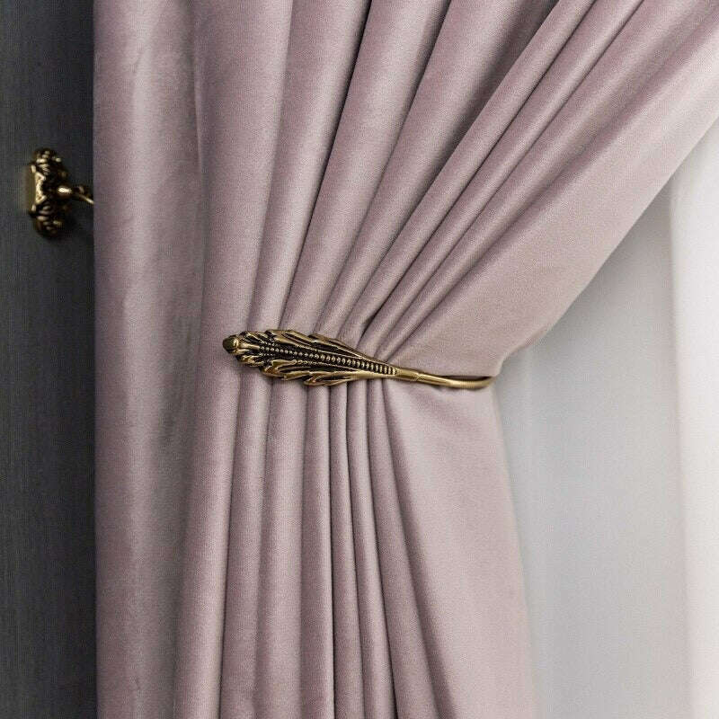 Brittany Velvet Plain Curtains Lilac - Soft Luxurious Window Drapes for Living Room & Bedroom