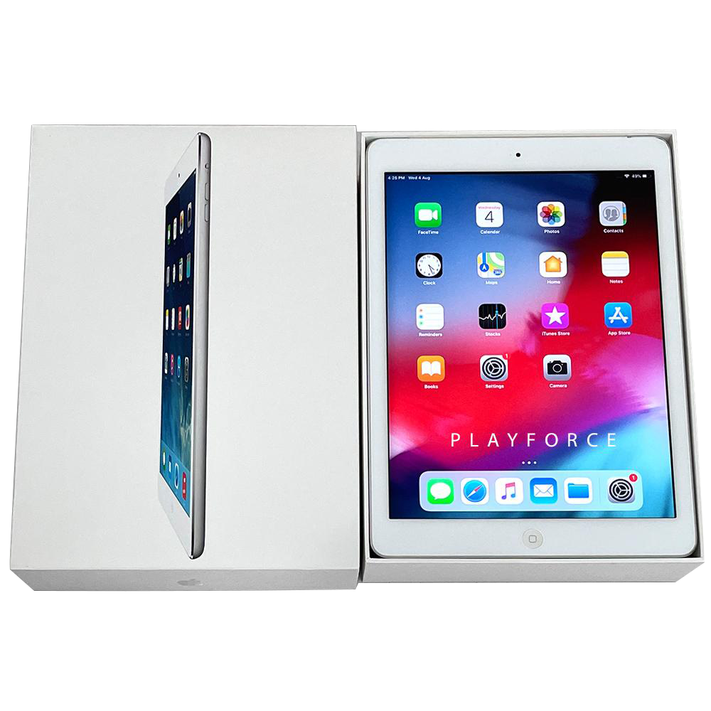 Apple iPad Air 1 (64GB, Wi-Fi + Cellular, Silver) - Lightweight Tablet for Work, Study & Entertainment | Fast 4G LTE Connectivity | Portable for Travel & Business Meetings