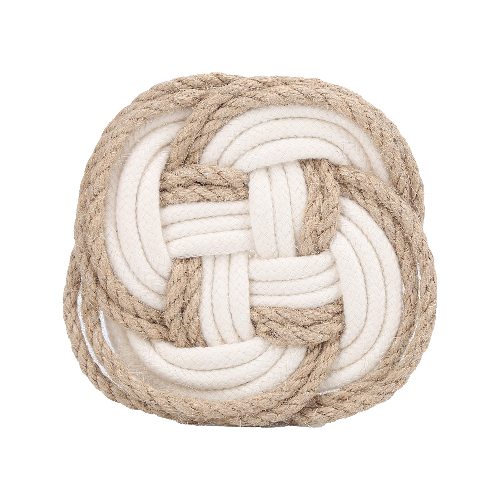 01 Woven Coaster Pot Pad - Heat Resistant Kitchen Trivet for Hot Pots & Pans - Perfect for Dining Table, Countertop Protection & Home Decor