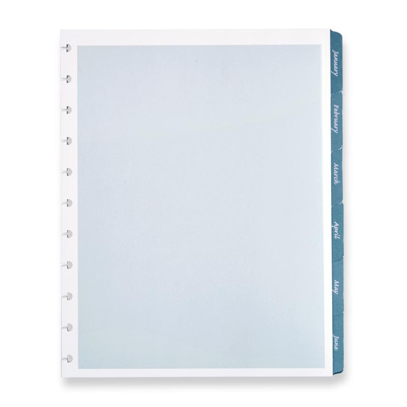 Circa Monthly Tab Dividers Set of 12 - Colorful Index Tabs for Planner, Binder & Notebook Organization - Perfect for Office, School & Home Use