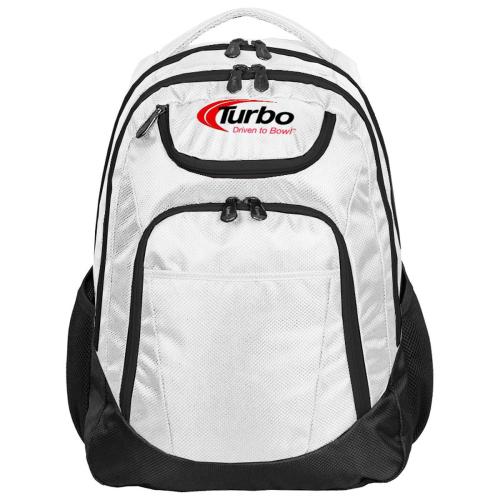 Turbo Shuttle Bowling Backpack - White | Durable & Lightweight Bowling Bag for Men & Women | Perfect for League Play, Tournaments & Practice Sessions
