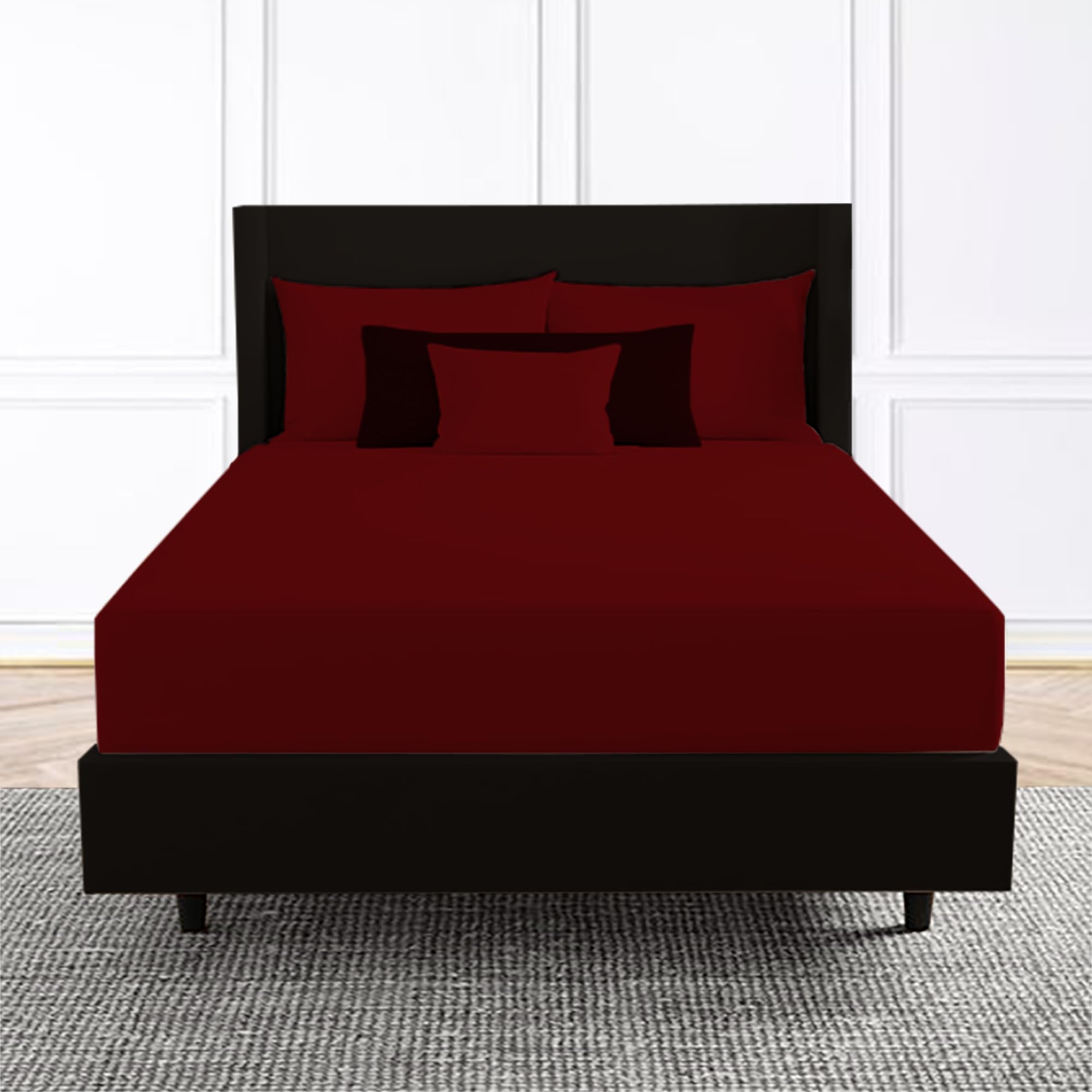 Premium Twin Fitted Sheet - 16 Inch Deep Pocket Soft Cotton Bottom Sheet - 39