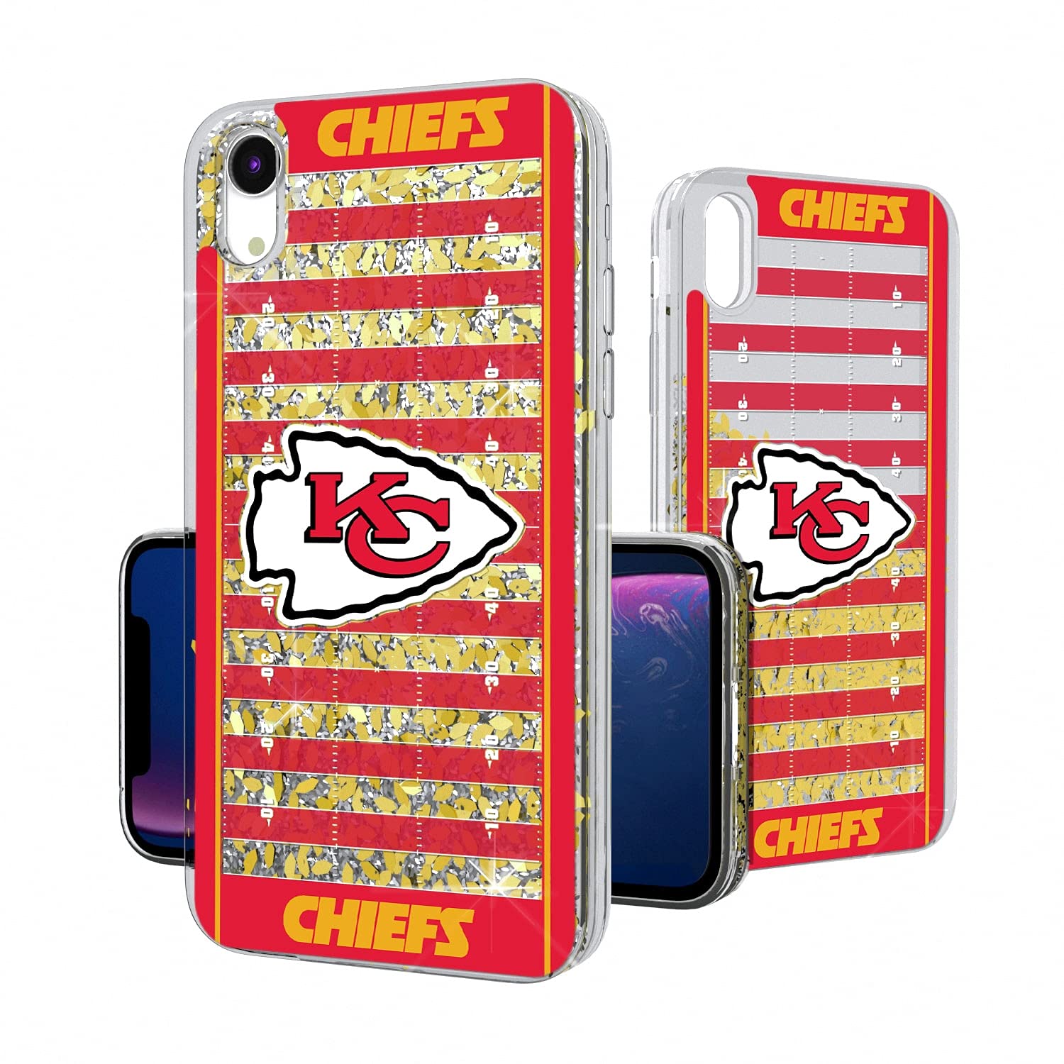 NFL iPhone Glitter Case with Strategic Printing - Durable Protective Cover for Football Fans - Perfect for Game Day & Everyday Use