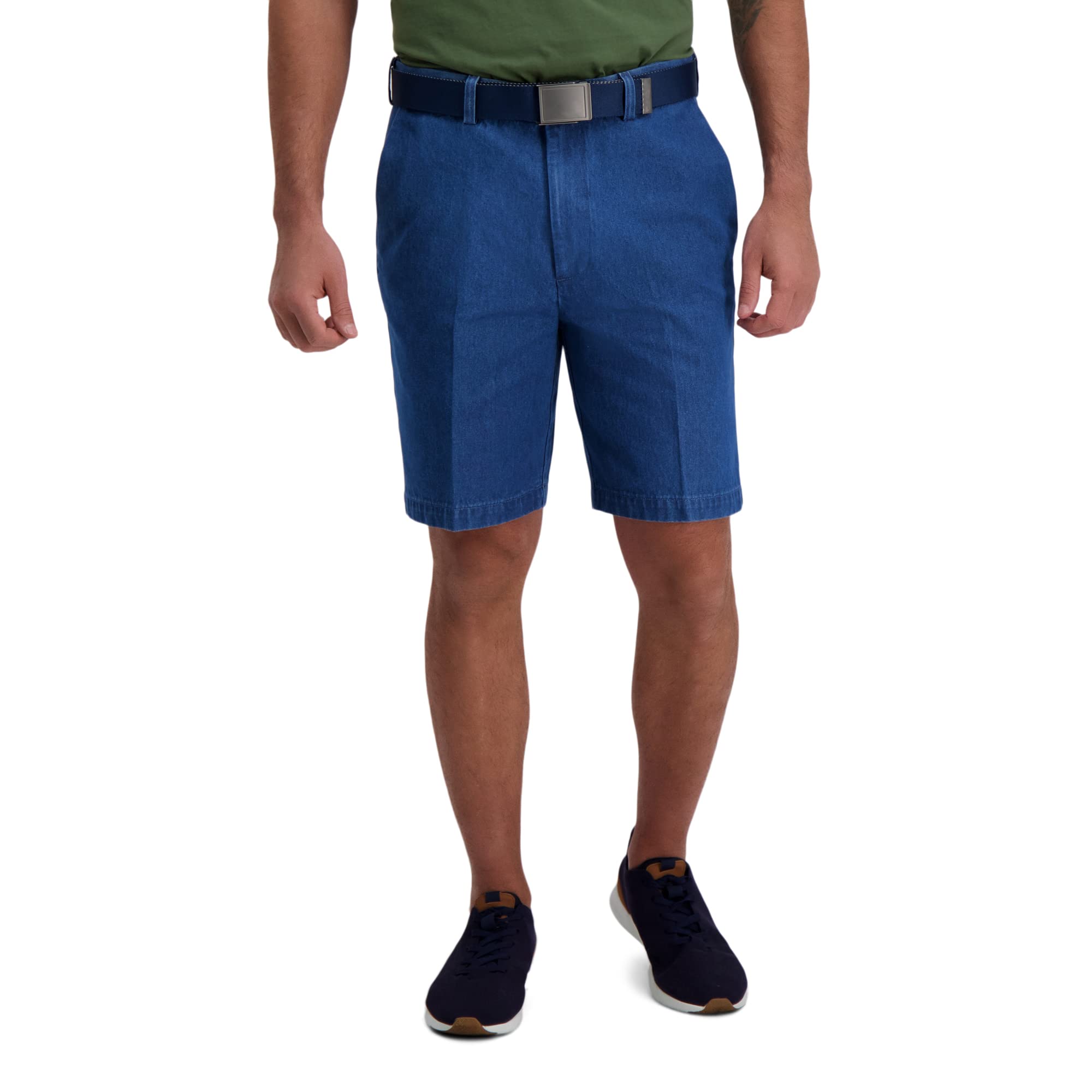 Haggar Men's Comfort Stretch Denim Shorts - Regular & Big & Tall Sizes - Casual Summer Wear for Outdoor Activities & Beach Vacations