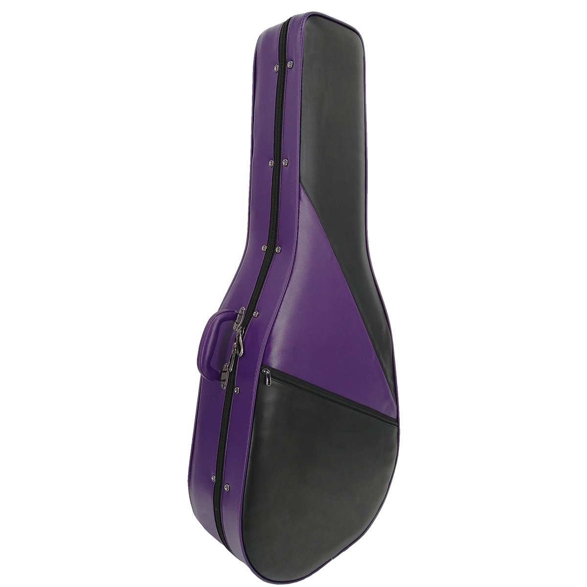 DCM Deluxe DXCP Black & Purple Lightweight Foam Classical Guitar Case - Perfect for Travel, Storage & Protection of Acoustic Guitars