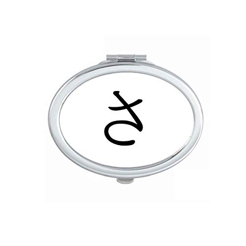 DIYthinker Japanese Hiragana Character SA Mirror - Portable Folding Double-Sided Makeup Mirror with Stand (Perfect for Travel, Home Vanity & Cosplay Accessories)