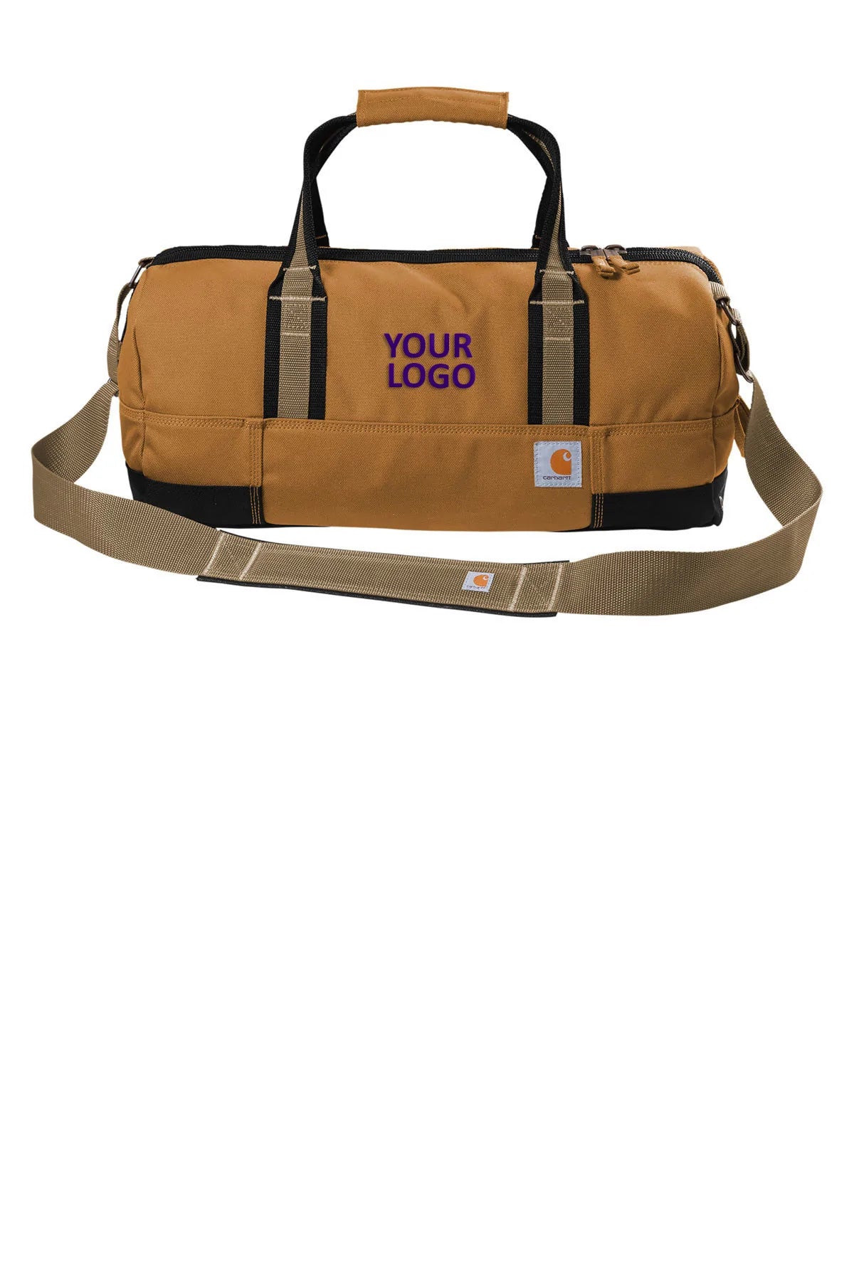 Carhartt 35L Foundry Series Customized Duffel Bag - Heavy Duty Work & Travel Duffel - Carhartt Brown - Perfect for Construction Sites, Gym & Weekend Getaways