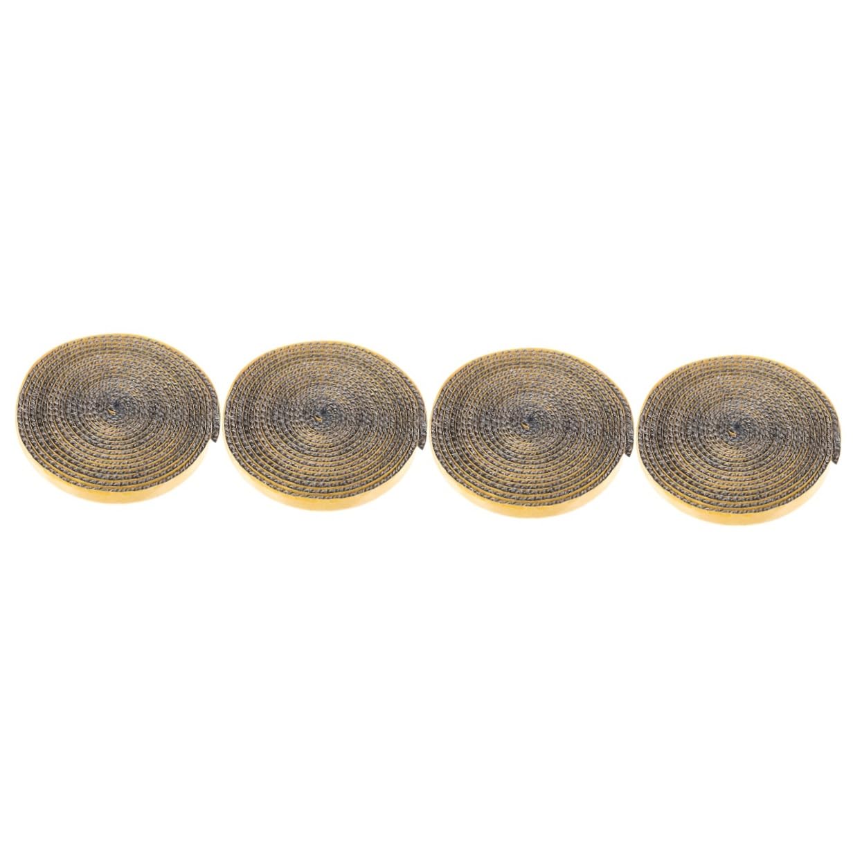 POPETPOP 4 Rolls Self-Adhesive Fiberglass Stove Gasket Tape - High Heat Resistant Door Seal for Wood Stove, Fireplace & Glass Window Repair - Perfect for Fire Rope Replacement & DIY Stove Maintenance