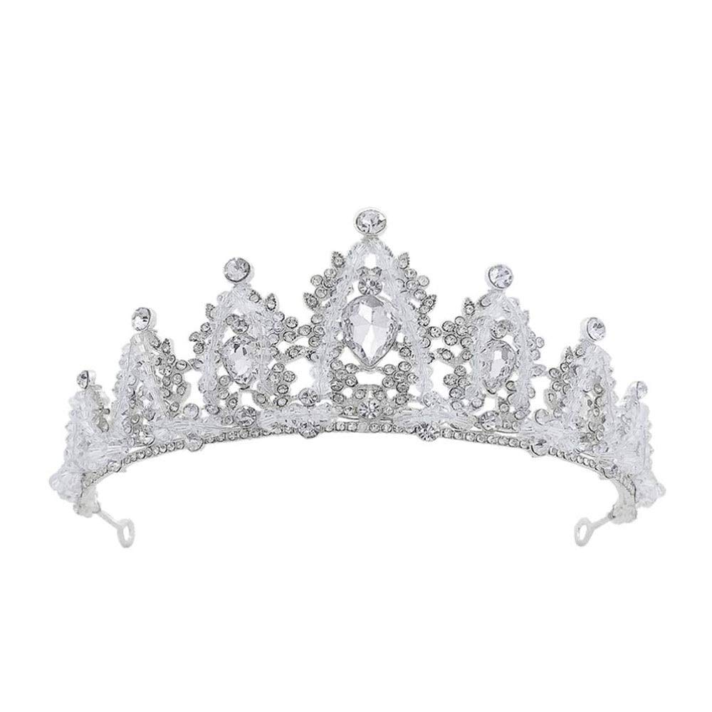 Sparkling Rhinestone Tiara Crown - Elegant Wedding Bridal Headpiece for Women & Girls | Perfect for Weddings, Proms, Birthday Parties & Special Occasions