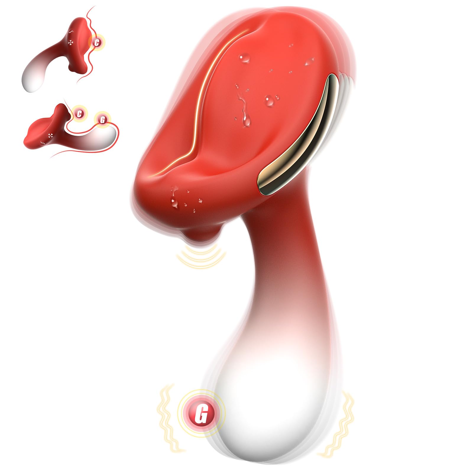 Premium Rose Vibrator for Women - 10 Clit & 10 G-Spot Stimulation Modes, Rechargeable Mini Bullet Vibrator - Perfect for Couples Play, Solo Pleasure & Sensual Massage