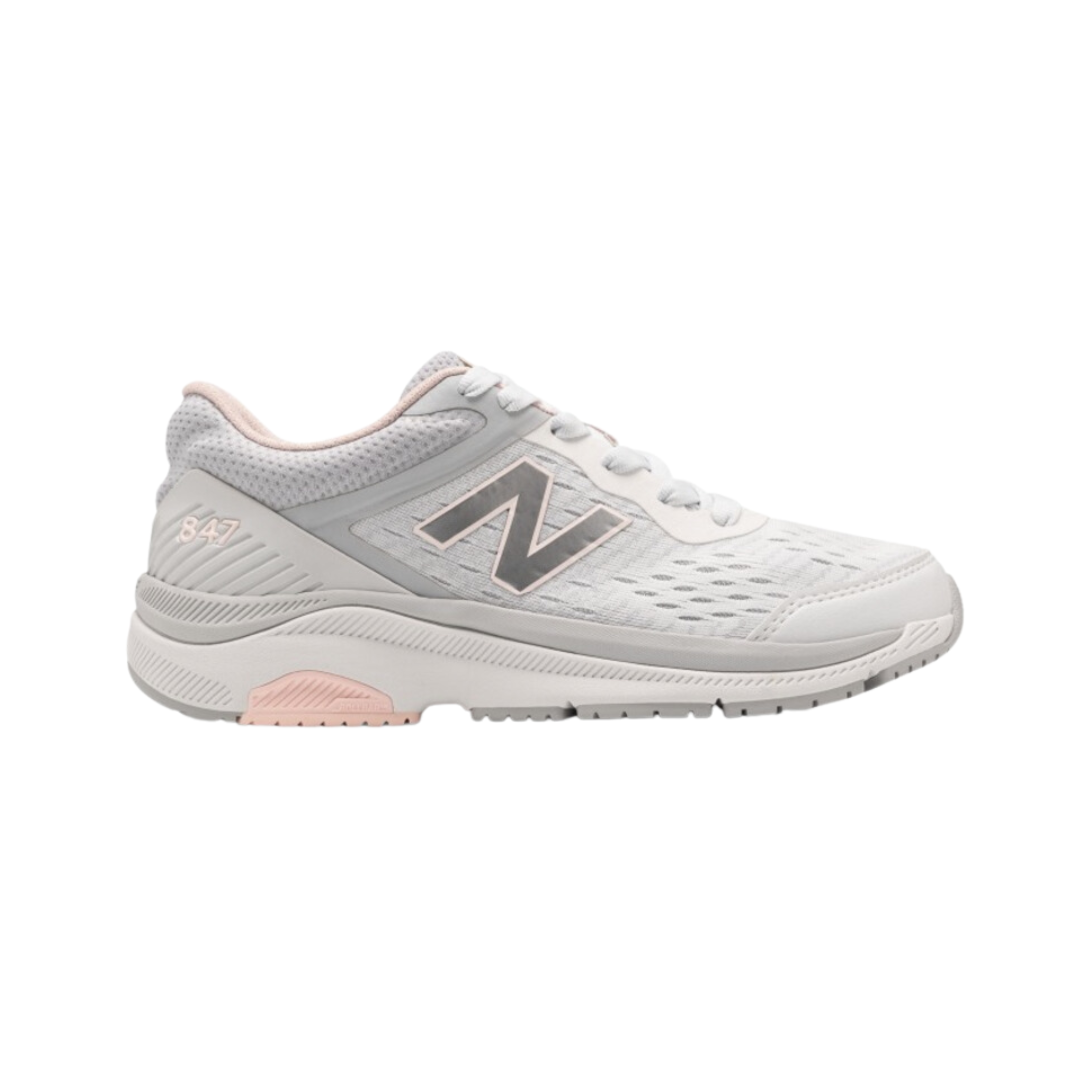 Women's 847v4 Running Shoes - Arctic Fox with Silver Mink & Peach Soda Color (B Width) | Lightweight Cushioned Sneakers for Jogging, Gym Workouts & Everyday Wear
