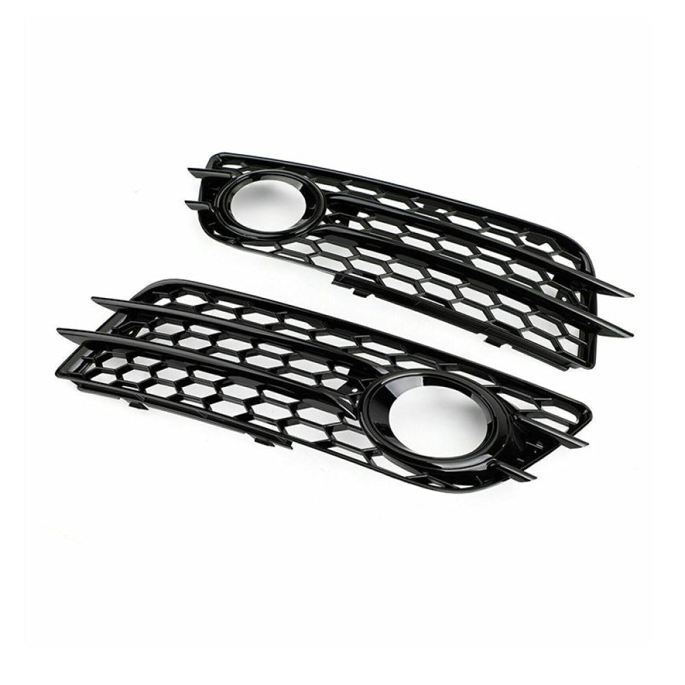2009-2012 Audi RS4 Style Fog Light Grilles for B8 A4/S4 | High-Quality Replacement | Perfect for Car Upgrades & Customization