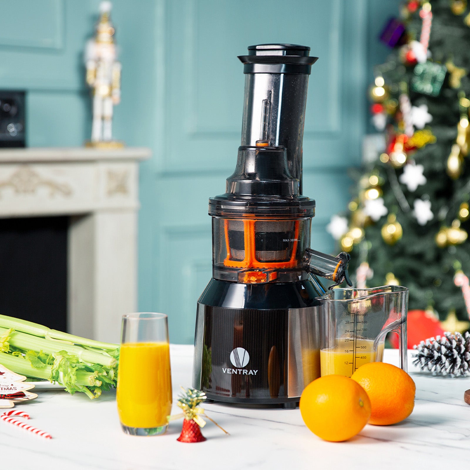 Premium 809 Slow Press Masticating Juicer - Cold Press Juice Extractor for Maximum Nutrients - Perfect for Healthy Juicing at Home, Gym, or Office