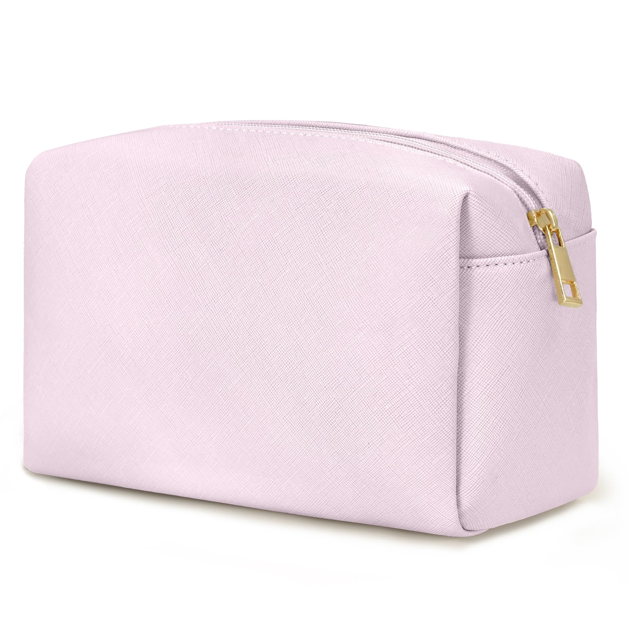 Waterproof PU Leather Travel Toiletry Bag for Women - Large Cosmetic Organizer with Packing Cubes, Makeup & Toiletries Accessories (Pink) | Perfect for Air Travel, Gym, Camping & Weekend Getaways