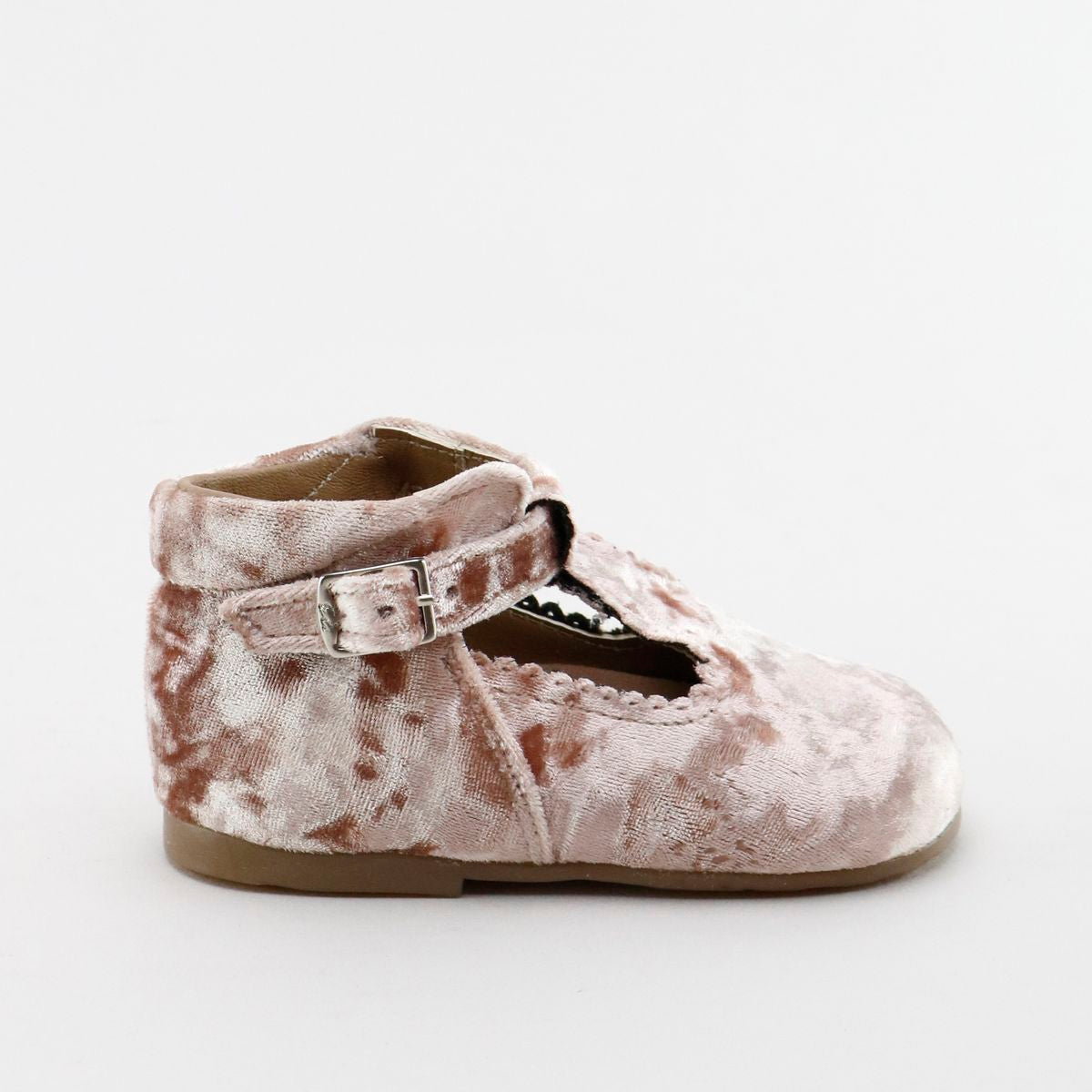 Rose Velvet Buckle Baby Shoes - Soft & Comfortable First Walkers for Infants & Toddlers - Perfect for Special Occasions, Photo Shoots & Everyday Wear